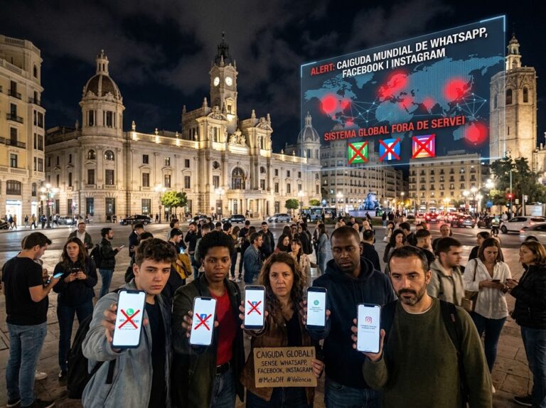Caida mundial de WhatsApp, facebook instagram