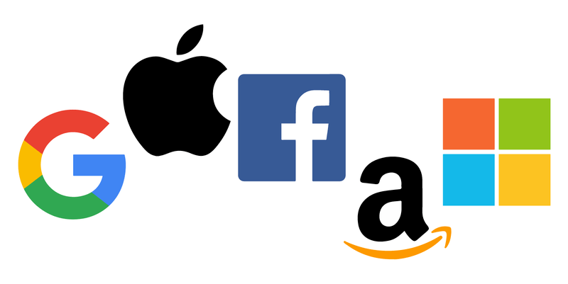 Google Apple Facebook Amazon Microsoft