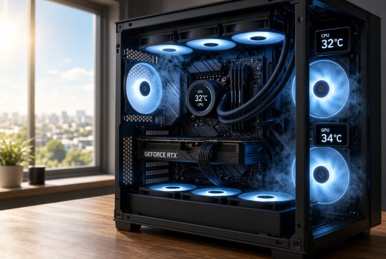 PC bien refrigerado verano