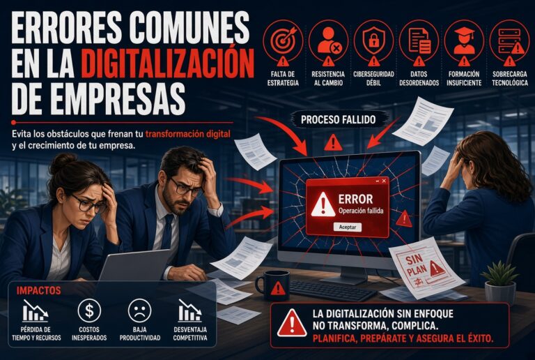 Errores digitalizacion empresas comunes
